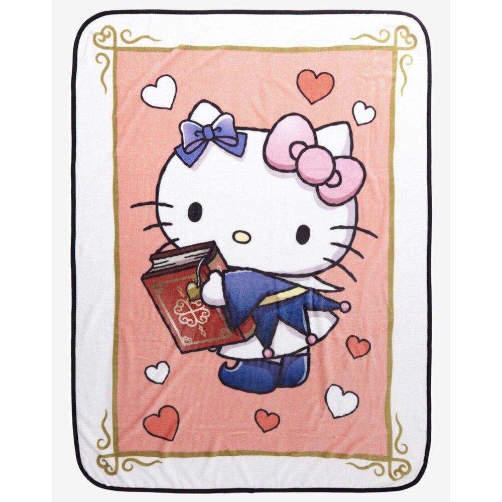 Sanrio Hello Kitty Magic Card Throw Blanket 45x60 NEW